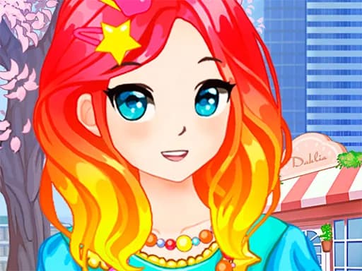 Anime Kawaii Okul Kızları Giydirme