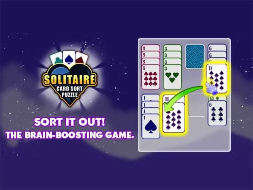 Solitaire Kart Destesi Sıralama Bulmacası