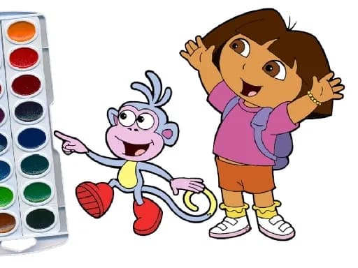 Dora Keşifçi Boyama Kitabı