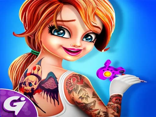 Tattoo Dash : Sanatsal Tasarımlar Dükkanı Simülatör Oyunu