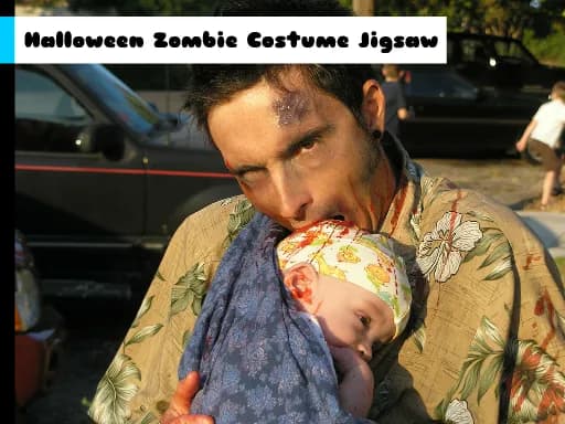 Cadılar Bayramı Zombi Kostümü Bulmacası